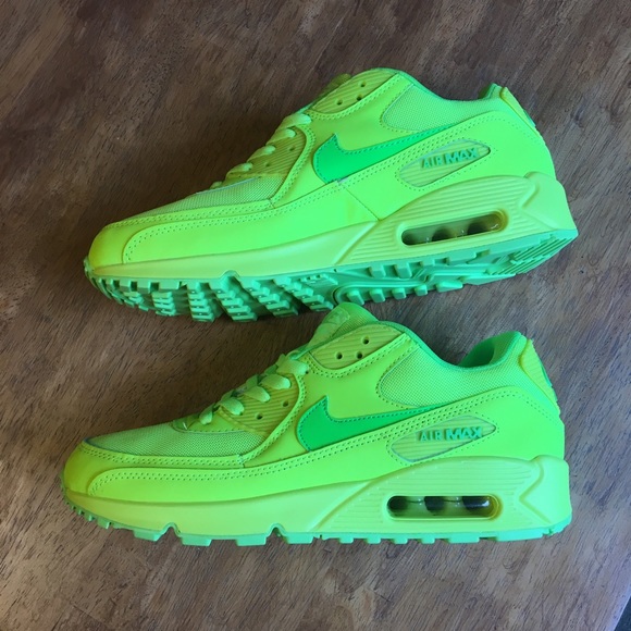 nike air max 90 hyperfuse neon yellow